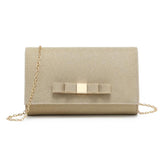 Tie On The Front Glitter Clutch Bag