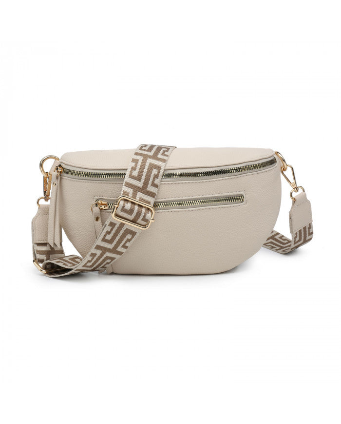 Canvas Strap Bum Bag with Tassels