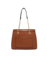 JFY Weaving Pattern Top Zipped Tote Bag