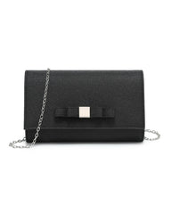 Tie On The Front Glitter Clutch Bag