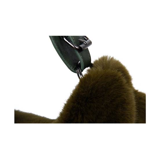 JFY Faux Fur Top Zip Closure Shoulder Bag