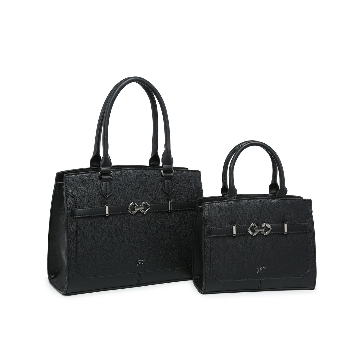JFY Zip Top Two Handles 2 In 1 Handbag Tote Bag